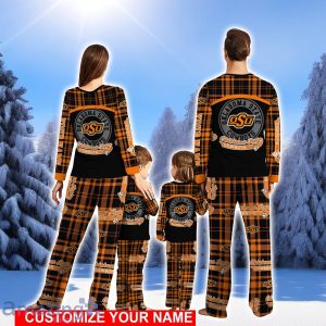 Oklahoma State Cowboys Pajamas Personalized NameChristmas Pajamas For FamilyChristmas Gift Product Photo 2