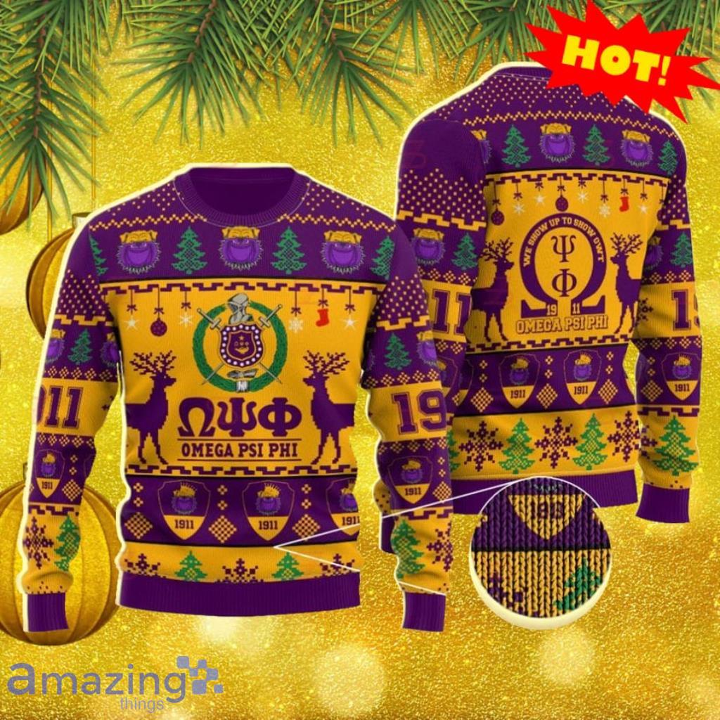 Omega Psi Phi Ugly Sweater Christmas Gift For Men And Women