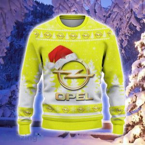 Opel Santa Hat Pattern Ugly Christmas Sweater For Men And Women Product Photo 2