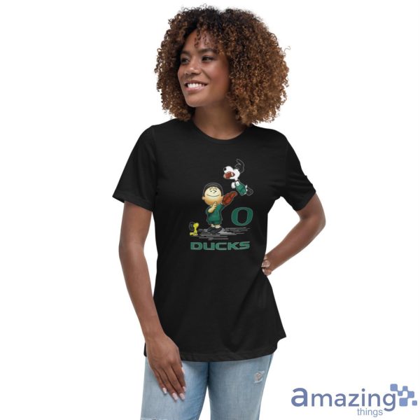 Oregon Ducks The Peanuts T-Shirt For Fans Christmas Gift Ideas - Women's Relaxed Short Sleeve Jersey Tee