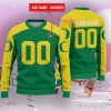 Oregon Ducks Ugly Sweater Custom Name And Number Hot Design For Christmas Gift