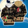 Ottawa Senators 3D Hooodie Ugly Sweatshirt Christmas Pattern Grinch Ice Hockey NHL Fans