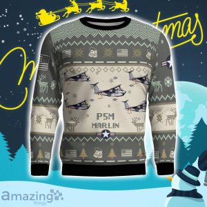 P5M Marlin USCG Aircraft New Trend Veteran Sweater Ugly Christmas Sweater Gift For Christmas image P5M Marlin USCG Aircraft New Trend Veteran Sweater Ugly Christmas Sweater Gift For Christmas Product Photo 2