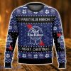 Pabst Blue Ribbon Ugly Christmas Sweater Christmas Gift 3D printed Sweater