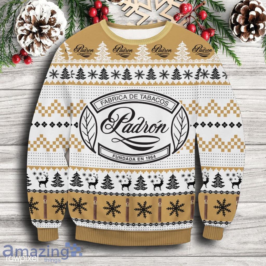 Padron Cigars Christmas Ugly Sweater V1 Gift For Men And Women image Padron Cigars Christmas Ugly Sweater V1 Gift For Men And Women Product Photo 1