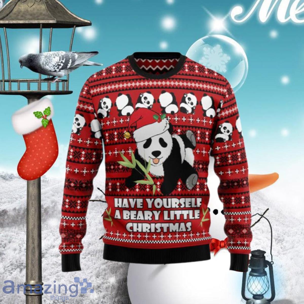 Panda Christmas Ugly Christmas Sweaters Special Gift For Men Women image Panda Christmas Ugly Christmas Sweaters Special Gift For Men Women Product Photo 1