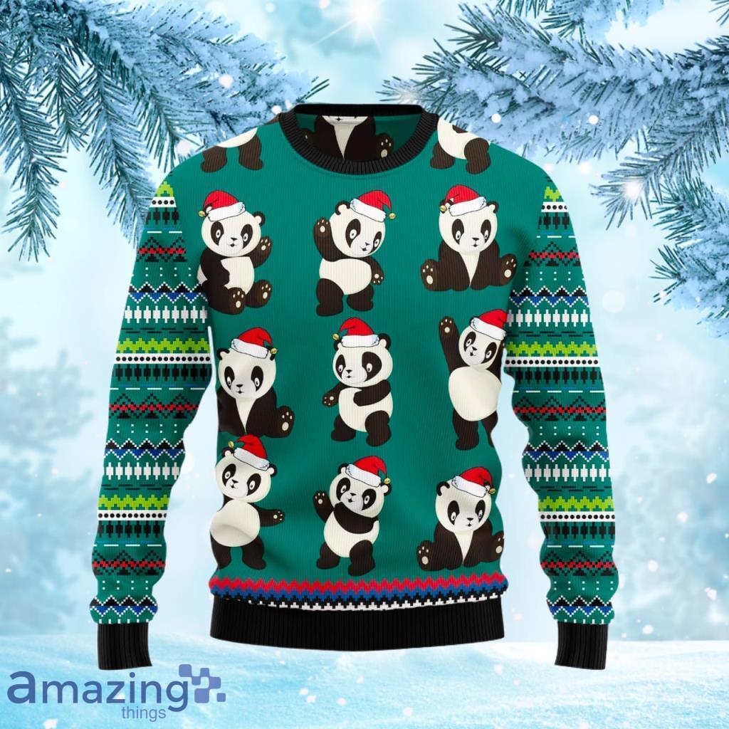 Panda Group Christmas Ugly Christmas Sweater Gift Knitting Sweater image Panda Group Christmas Ugly Christmas Sweater Gift Knitting Sweater Product Photo 1