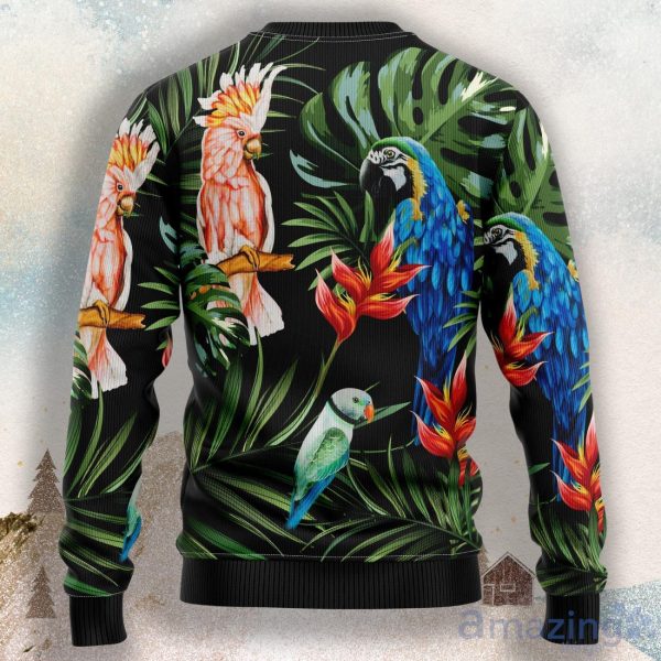 Parrot Tropical Ugly Christmas Sweater For Men & Women Product Photo 2