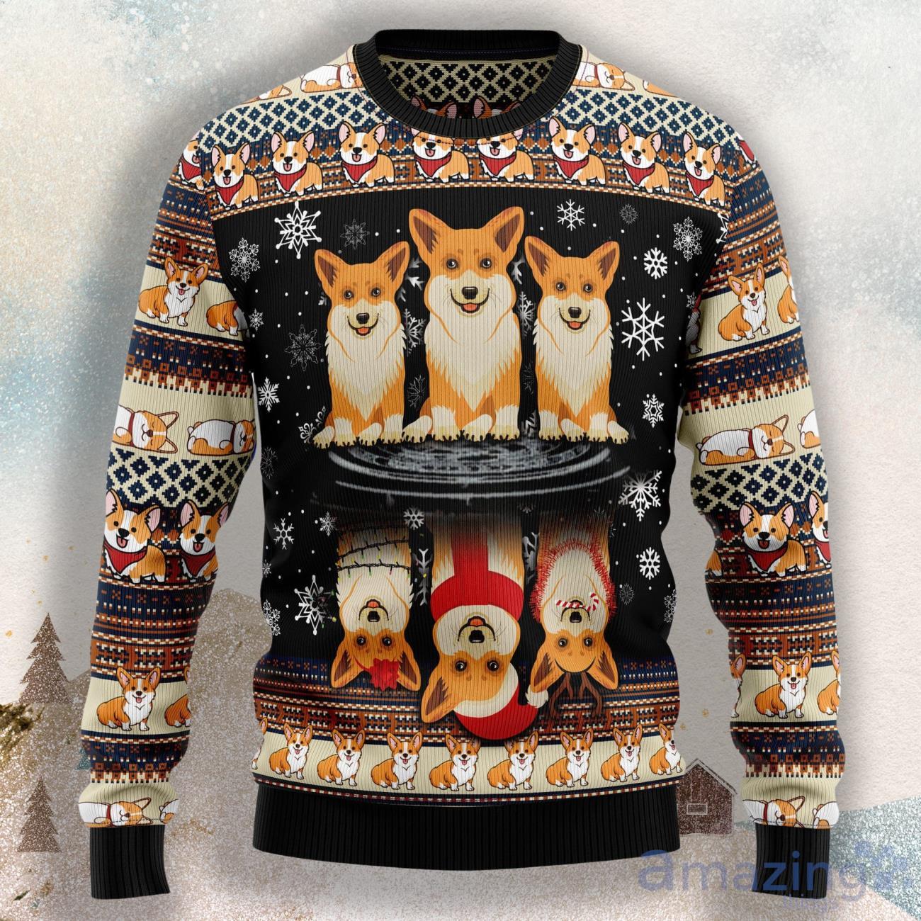 Pembroke Welsh Corgi Ugly Christmas Sweater For Men & Women Product Photo 1