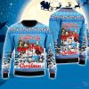Penguin Riding Red Truck Xmas Merry 3D Ugly Christmas Sweater Gift For Family Christmas Gift