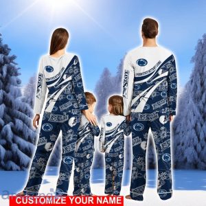 Penn State Nittany Lions Cute Christmas Pajamas Set Personalized Name Christmas Gifts For Fans Product Photo 2