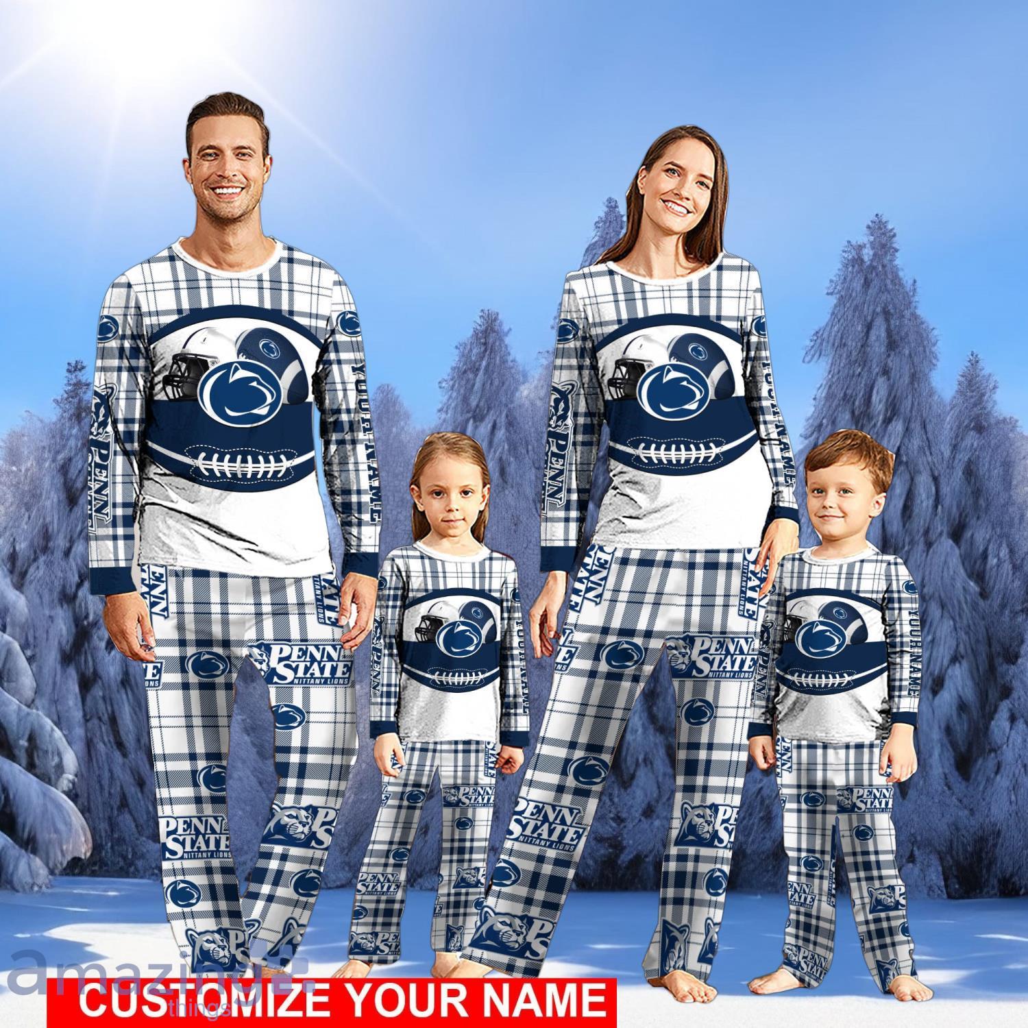 Penn State Nittany Lions Pajamas Personalized NameChristmas Pajamas For FamilyChristmas Gift image Penn State Nittany Lions Pajamas Personalized NameChristmas Pajamas For FamilyChristmas Gift Product Photo 1