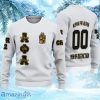 Personalized Alpha Phi Alpha White Knitted Ugly Christmas Sweater