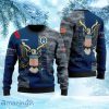 Personalized Blue Camo Eagle U.S Air Force Military Christmas Ugly Sweater 3D
