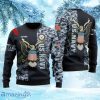 Personalized Blue Camo U.S Navy Military Veteran Eagle Christmas Ugly Sweater 3D