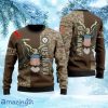 Personalized Brown Camo U.S Navy Military Veteran Eagle Christmas Ugly Sweater 3D
