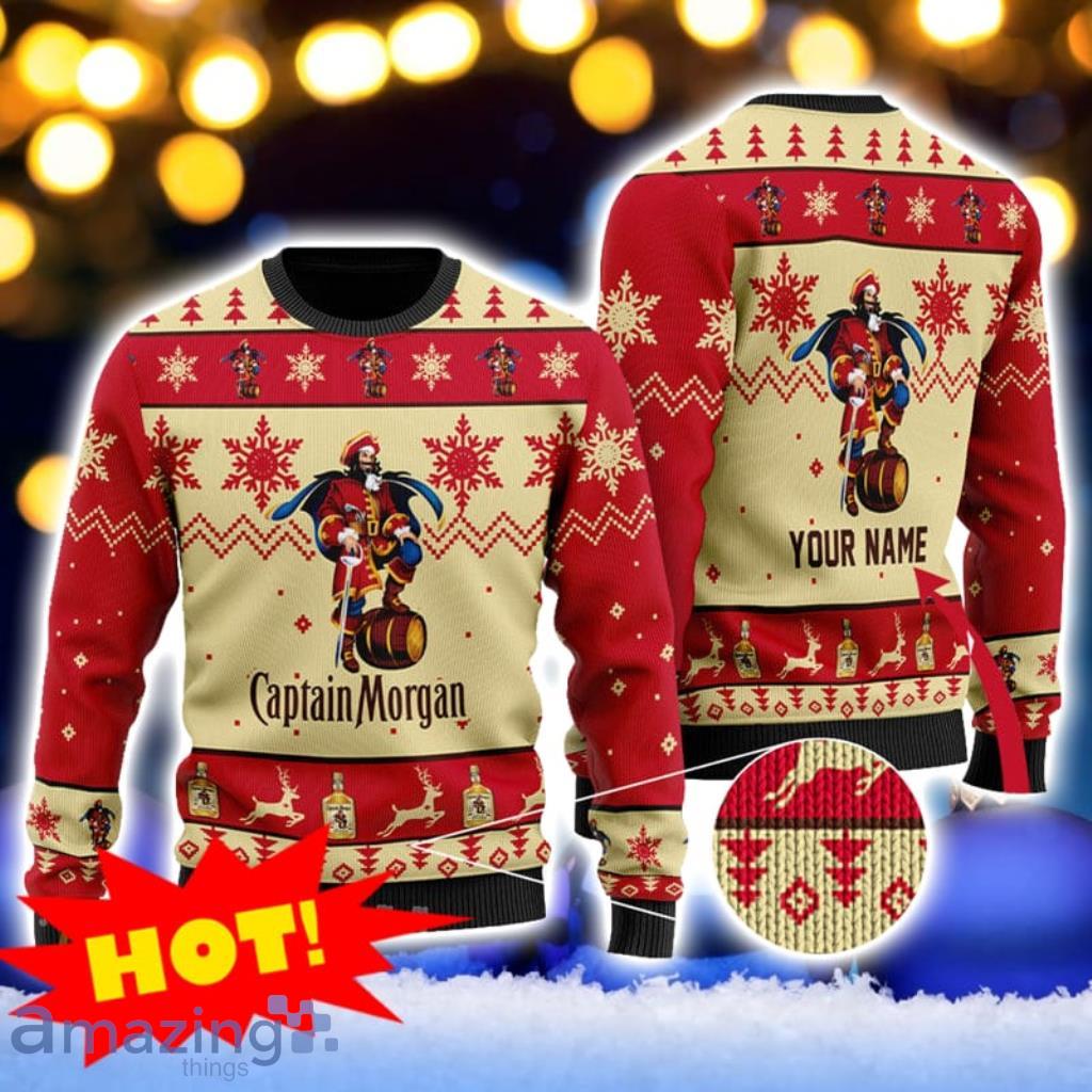 Personalized Captain Morgan Christmas Sweater Gift For Men And Women image Personalized Captain Morgan Christmas Sweater Gift For Men And Women Product Photo 1