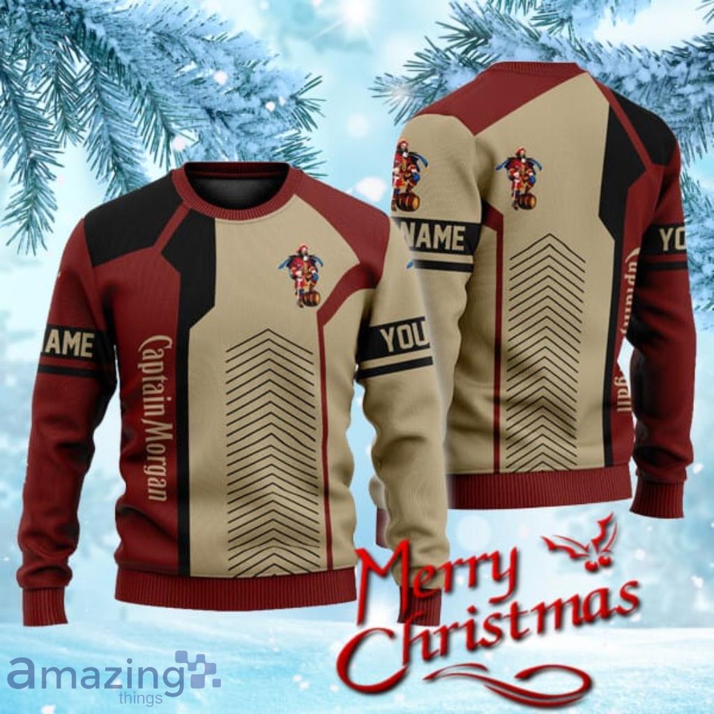 Personalized Captain Morgan Rum Christmas Sweater Gift For Men And Women image Personalized Captain Morgan Rum Christmas Sweater Gift For Men And Women Product Photo 1