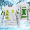 Personalized Chi Eta Phi White Knitted Ugly Christmas Sweater