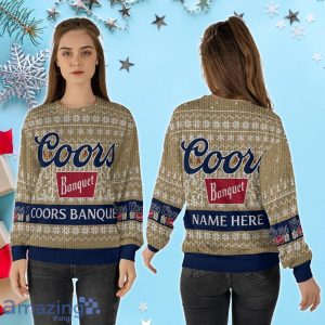 Personalized Coors Ugly Christmas Sweater, Banquet Whiskey Product Photo 2