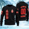 Personalized Delta Sigma Theta Black Knitted Ugly Christmas Sweater
