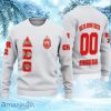 Personalized Delta Sigma Theta White Knitted Ugly Christmas Sweater