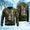 Personalized Green Camo U.S Navy Military Veteran Eagle Christmas Ugly Sweater 3D