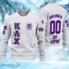 Personalized Klc White Knitted Ugly Christmas Sweater
