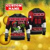 Personalized Name And Number MLB Los Angeles Angels Ugly Christmas Sweater Grinch Drink Up Gift For Men And Women