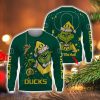 Personalized Name NCAA Oregon Ducks Football Fans Sweater Grinch Ugly Sweater Christmas Christmas Gift Ideas