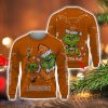 Personalized Name NCAA Texas Longhorns Football Fans Sweater Grinch Ugly Sweater Christmas Christmas Gift Ideas