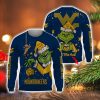 Personalized Name NCAA West Virginia Mountaineers Football Fans Sweater Grinch Ugly Sweater Christmas Christmas Gift Ideas