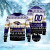 Personalized NFL Baltimore Ravens Playing Field Ugly Christmas Sweater Perfect Gift For Big Fans