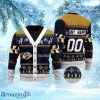 Personalized NHL Nashville Predators Elk Pattern Ugly Christmas Sweater Perfect Gift For Big Fans