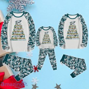 Philadelphia Eagles Christmas Tree Limited Edition Pajamas Set Product Photo 3