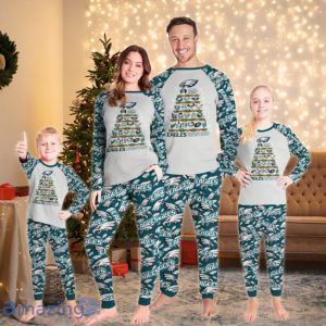 Philadelphia Eagles Christmas Tree Limited Edition Pajamas Set Product Photo 1