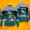 Philadelphia Eagles Funny Grinch Toilet Ugly Christmas Sweater