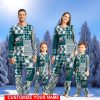 Philadelphia Eagles Pajamas Set Christmas snowflake pattern Pajamas Christmas Gift For Family Custom Name