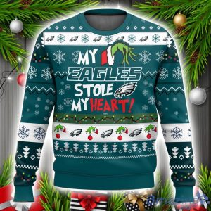 Philadelphia Eagles Stole My Heart Ugly Sweater Unisex Christmas Gift Ideas Product Photo 1