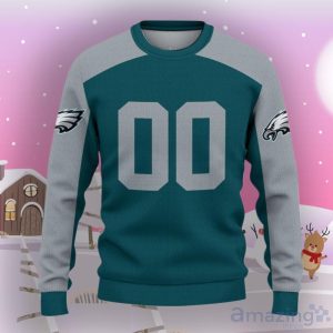 Philadelphia Eagles Ugly Sweater Custom Name And Number Hot Design For Christmas Gift Product Photo 2
