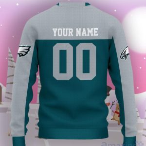 Philadelphia Eagles Ugly Sweater Custom Name And Number Hot Design For Christmas Gift Product Photo 3