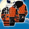 Philadelphia Flyers 3D Hooodie Ugly Sweatshirt Christmas Pattern Ice Hockey NHL Fans