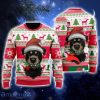 Photo Of Dog On Vintage Xmas Personalized Christmas Sweaters For Men And Women