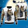Pitbull Patchwork Seamless 3D Ugly Christmas Sweater Gift For Family Christmas Gift