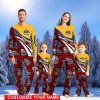 Pittsburgh Panthers Team Pajamas Personalize Name Buffalo Plaid Cute Christmas Pajamas Set