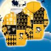 Pittsburgh Penguins 3D Hooodie Ugly Sweatshirt Christmas Pattern Ice Hockey NHL Fans