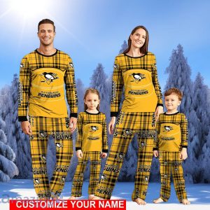 Pittsburgh Penguins Pajamas Personalized NameChristmas Pajamas For FamilyChristmas Gift Product Photo 1