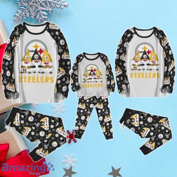 Pittsburgh Steelers Gnomies Christmas Limited Edition Pajamas Set Product Photo 3