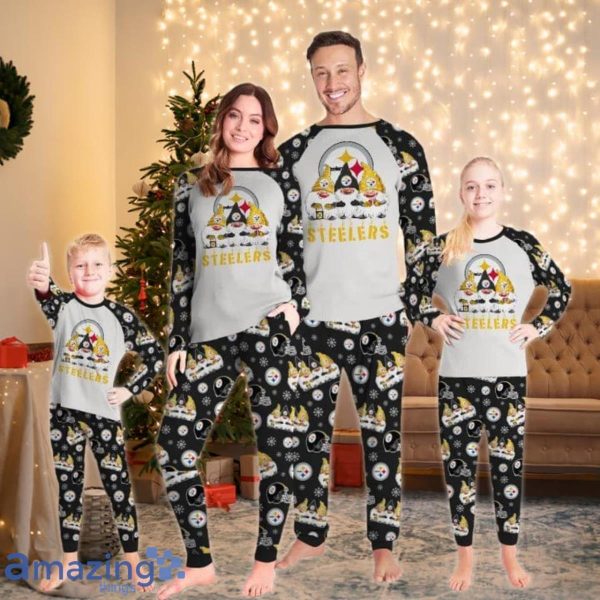 Pittsburgh Steelers Gnomies Christmas Limited Edition Pajamas Set Product Photo 1