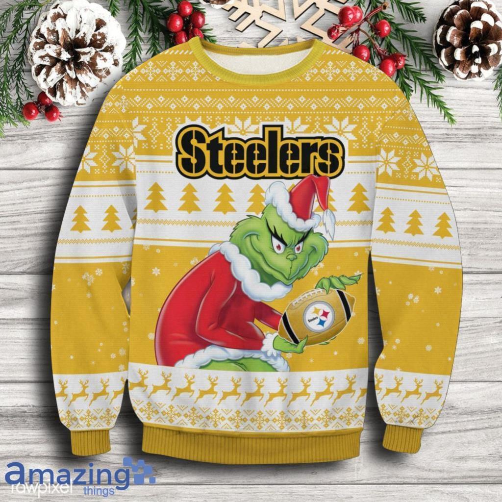 Pittsburgh Steelers Grinch Christmas Ugly Sweater P Gift For Men And Women image Pittsburgh Steelers Grinch Christmas Ugly Sweater P Gift For Men And Women Product Photo 1